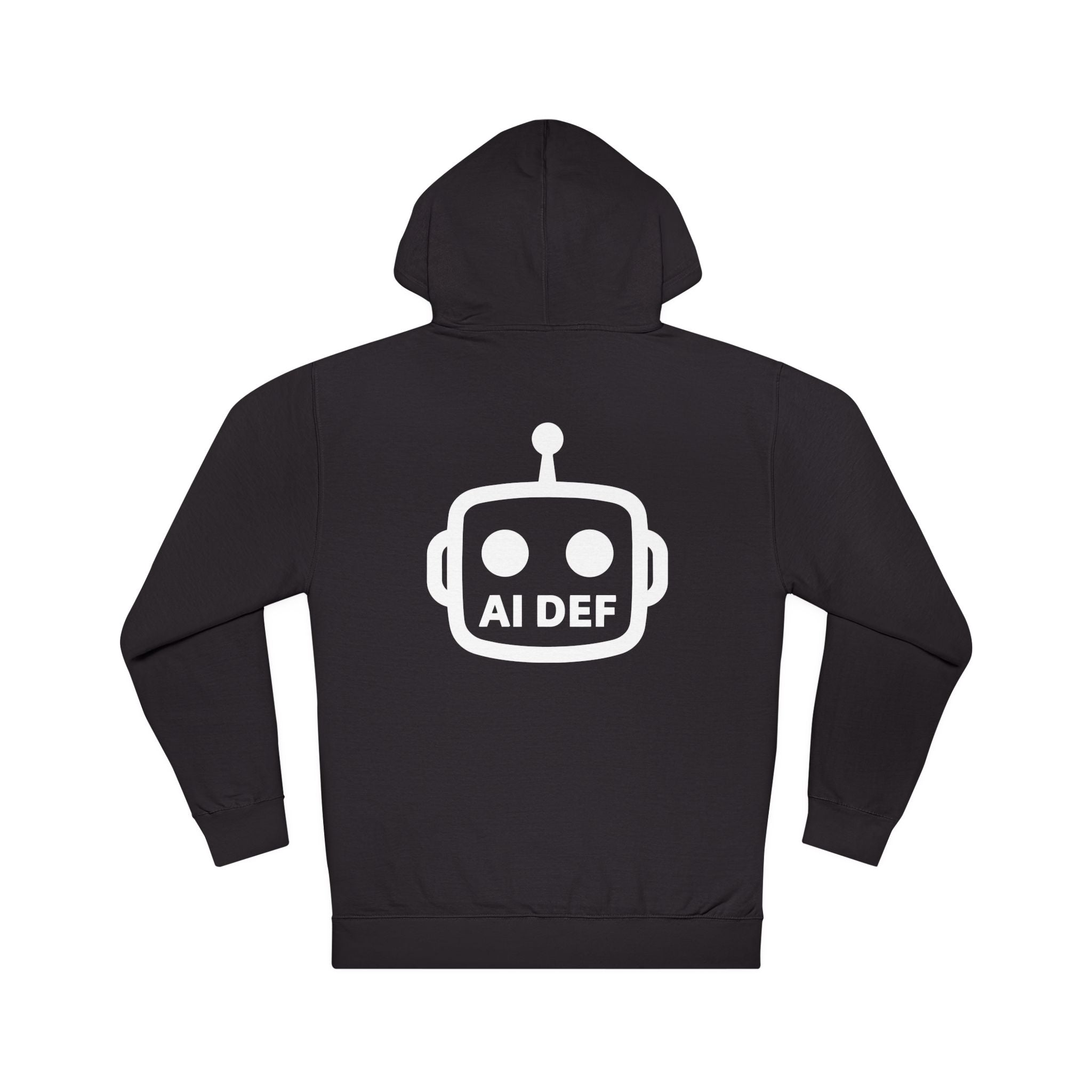 AI Def Bot Hoodie Black