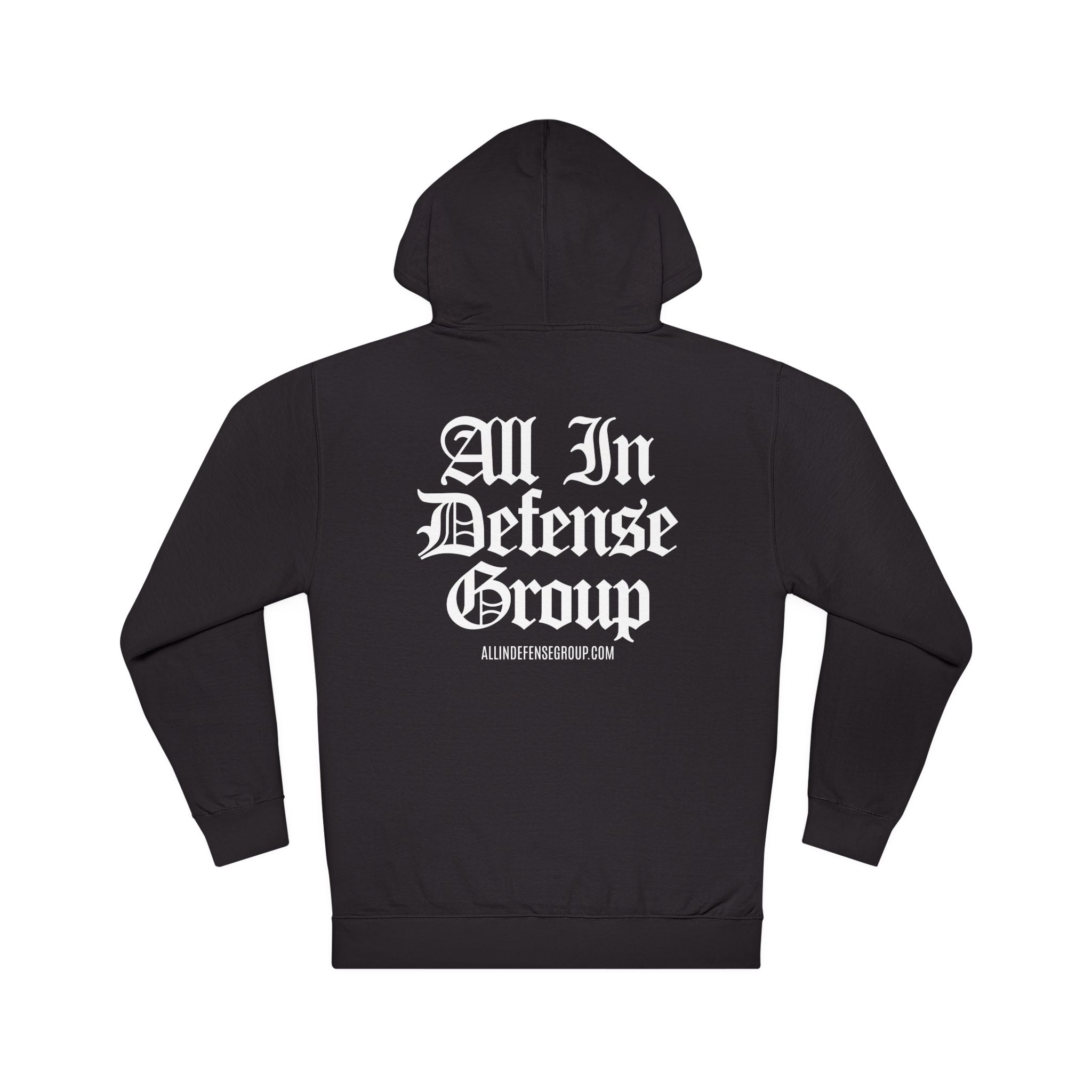 All In Defense Group Hoodie Black